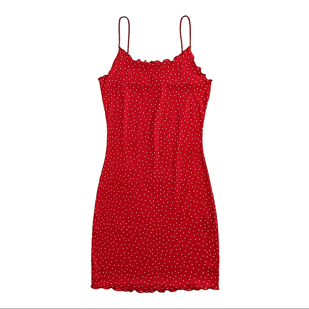 Red Heart Bodycon Dress